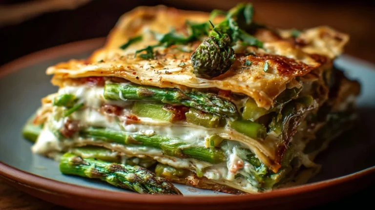 Asparagus Quesadilla Lasagna