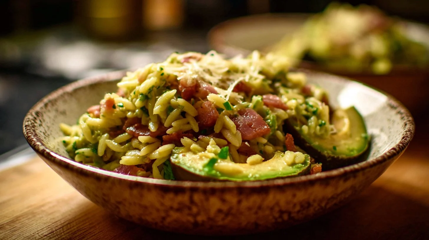Avocado Bacon Orzo