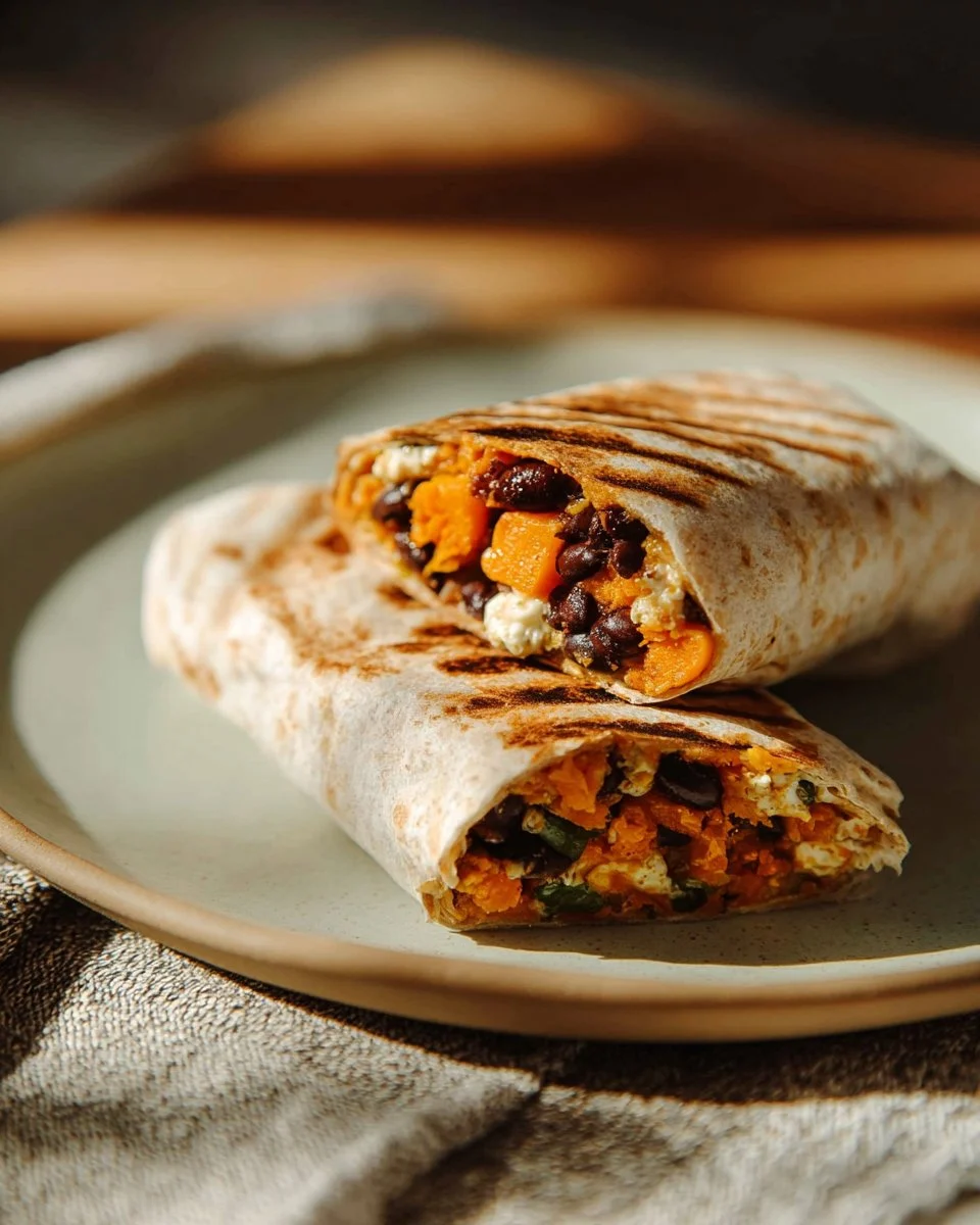Butternut Squash Black Bean Wrap
