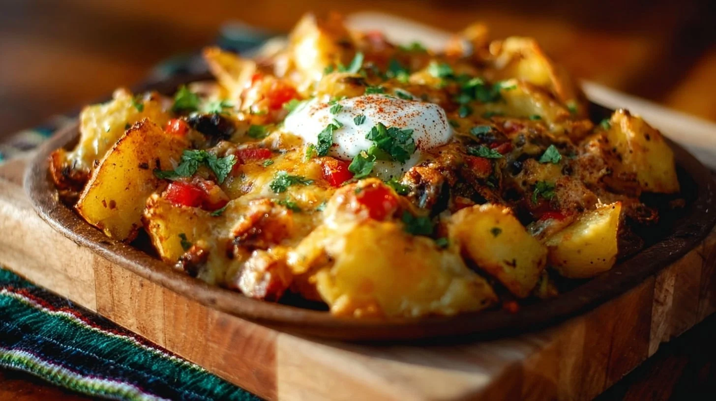 Cheesy Roasted Potato Nachos