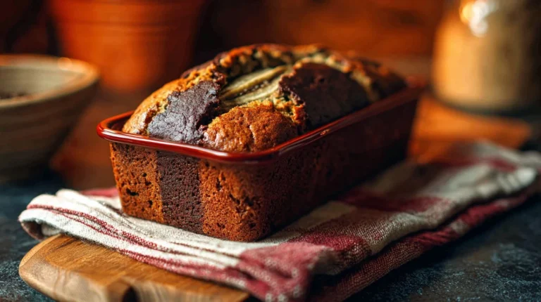 Chocolate Checkered Banana Bread