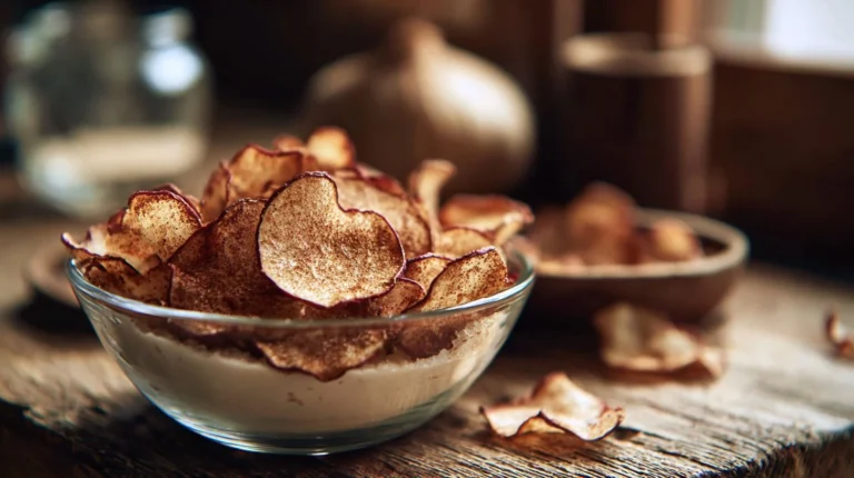 Cinnamon Sugar Radish Chips