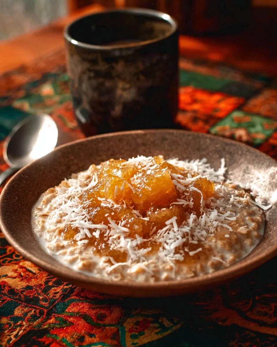 Coconut Peanut Butter Oatmeal