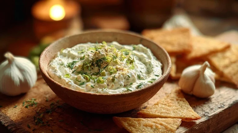 Creamy Garlic Scape Dip
