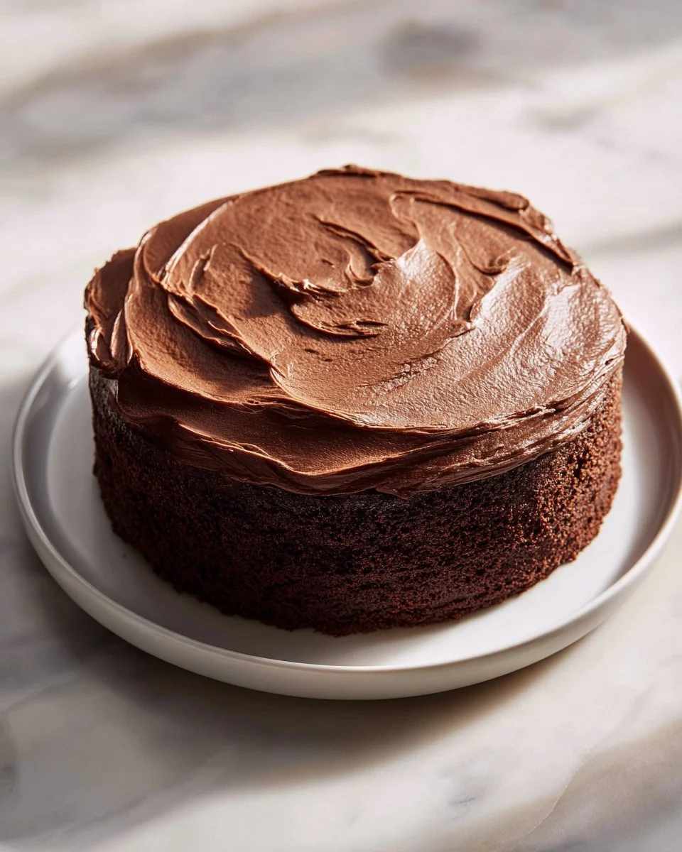 Double Chocolate Cake With Buttercream Frosting