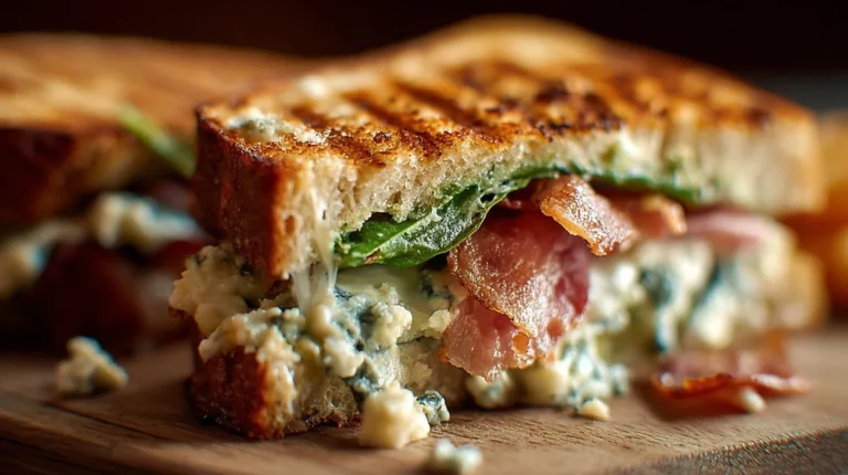 Gorgonzola and Bacon Panini