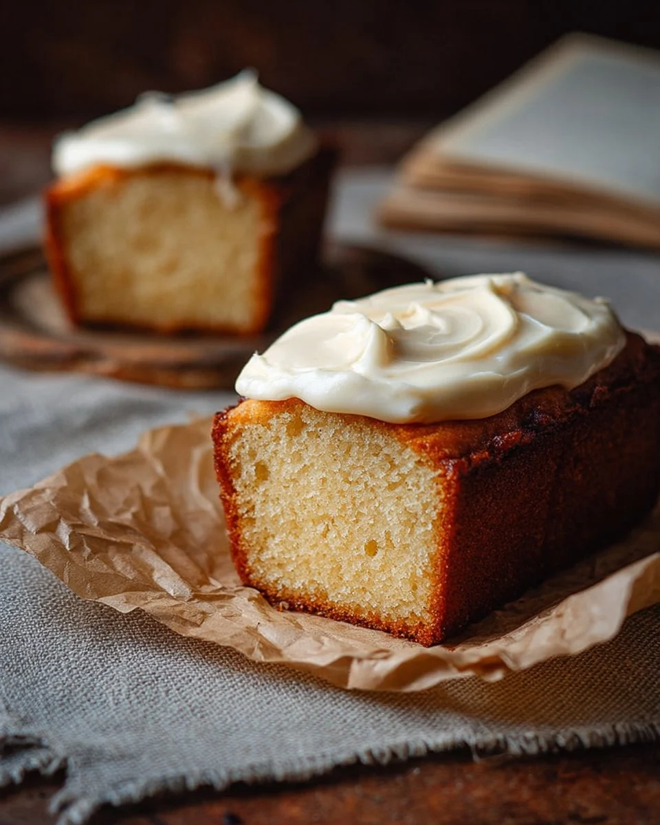 Honey Butter Spread On Lemon Cake