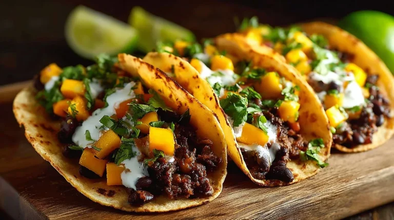 Mango Black Bean Tacos