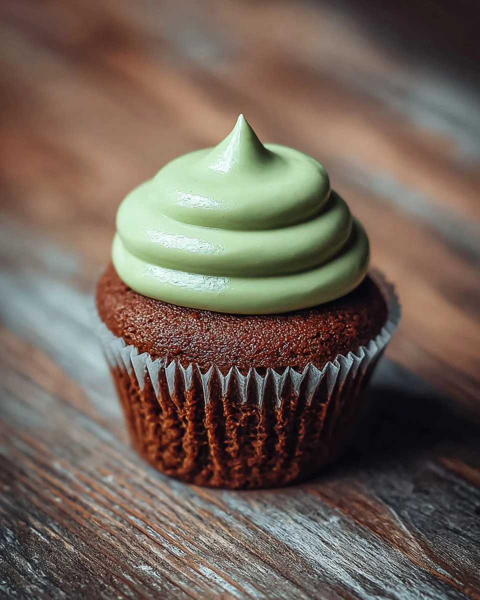 Milk Chocolate Cupcakes With Avocado Buttercream