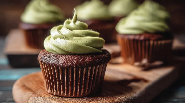 Milk Chocolate Cupcakes With Avocado Buttercream