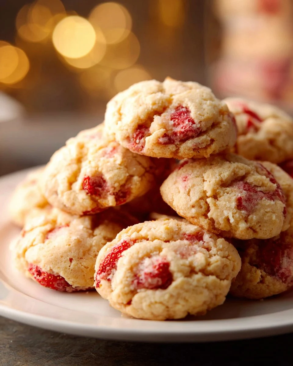 Orangeberry Shortcake Cookies