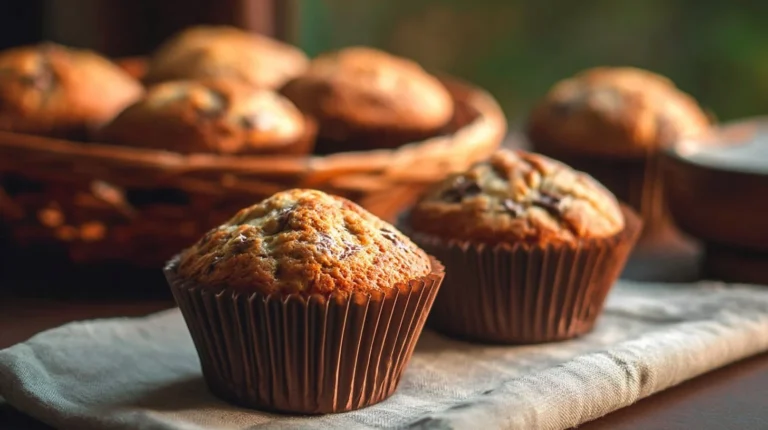Peanut Butter Banana Flax Muffins