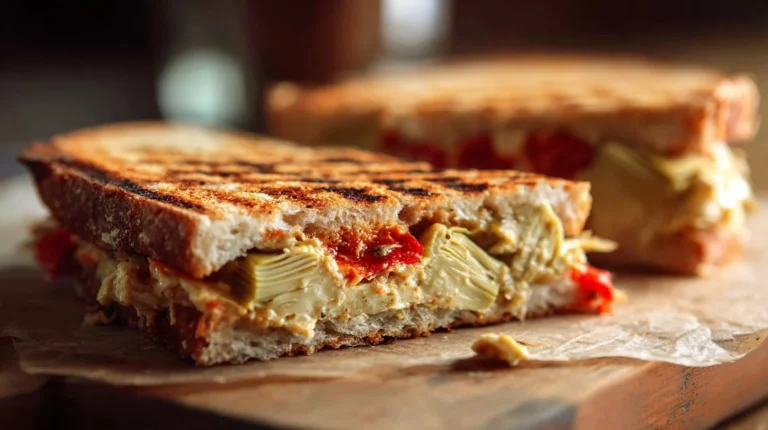 Red Pepper And Artichoke Panini