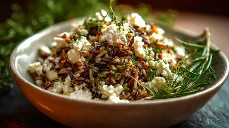 Rosemary Goat Cheese Wild Rice