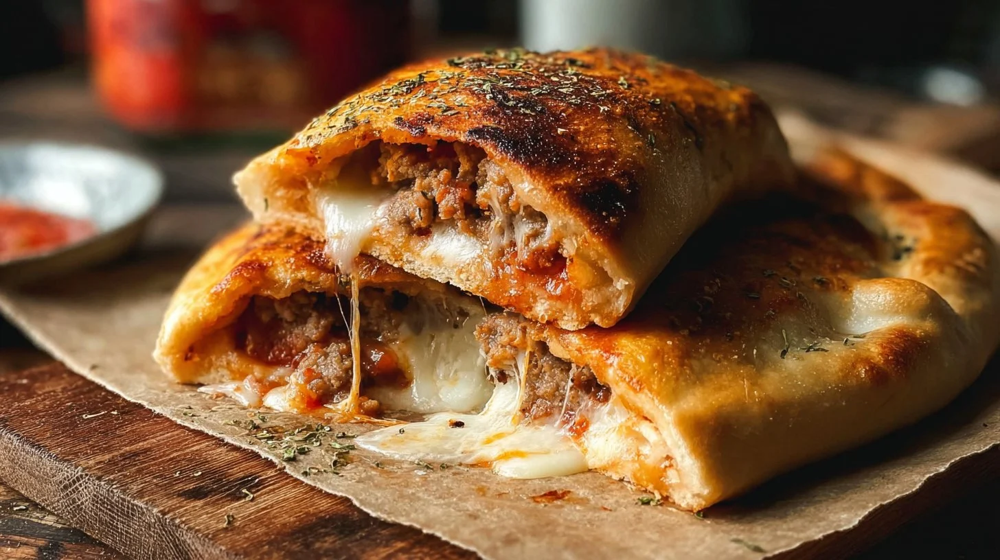 Sausage and Mozzarella Calzone