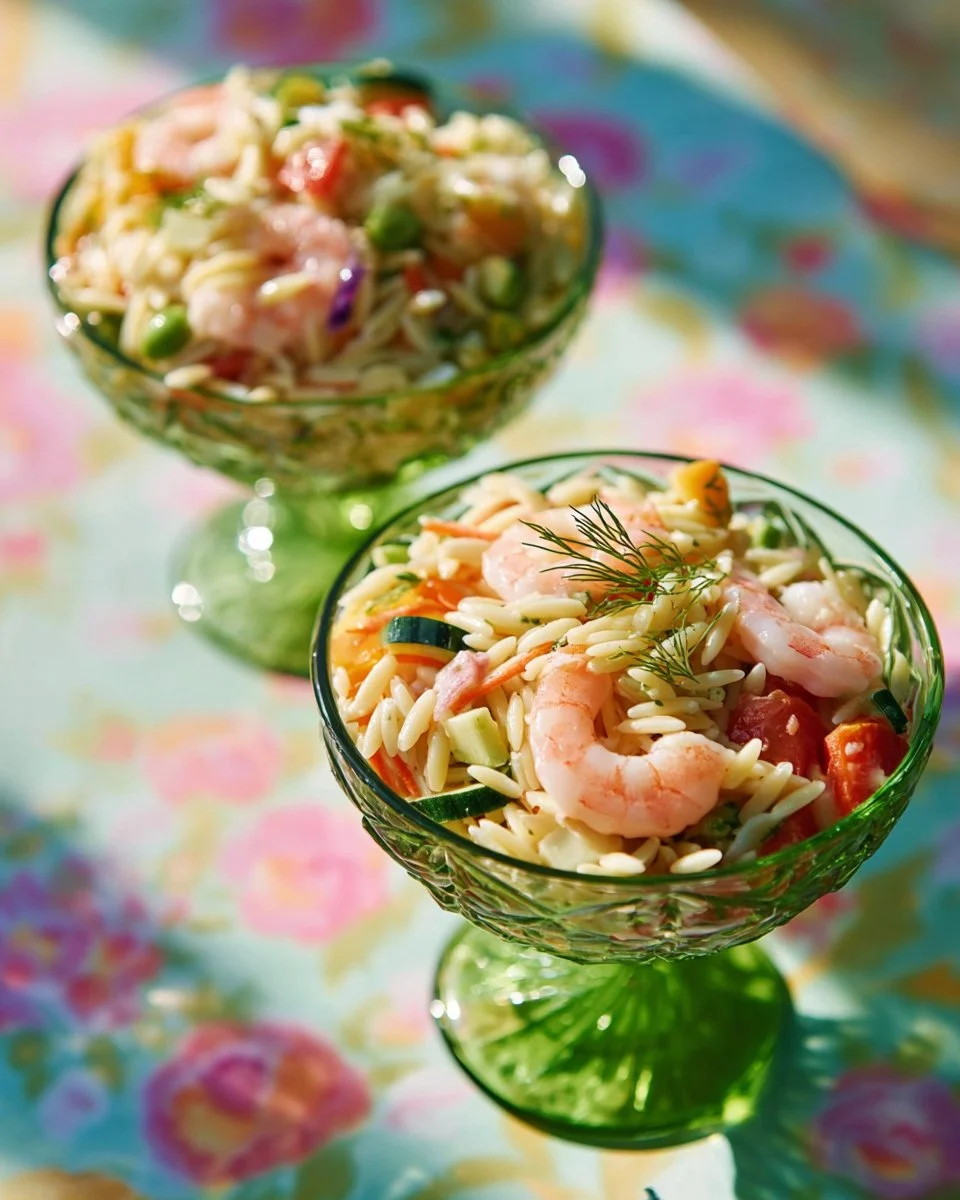 Shrimp and Feta Orzo