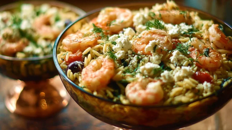 Shrimp and Feta Orzo