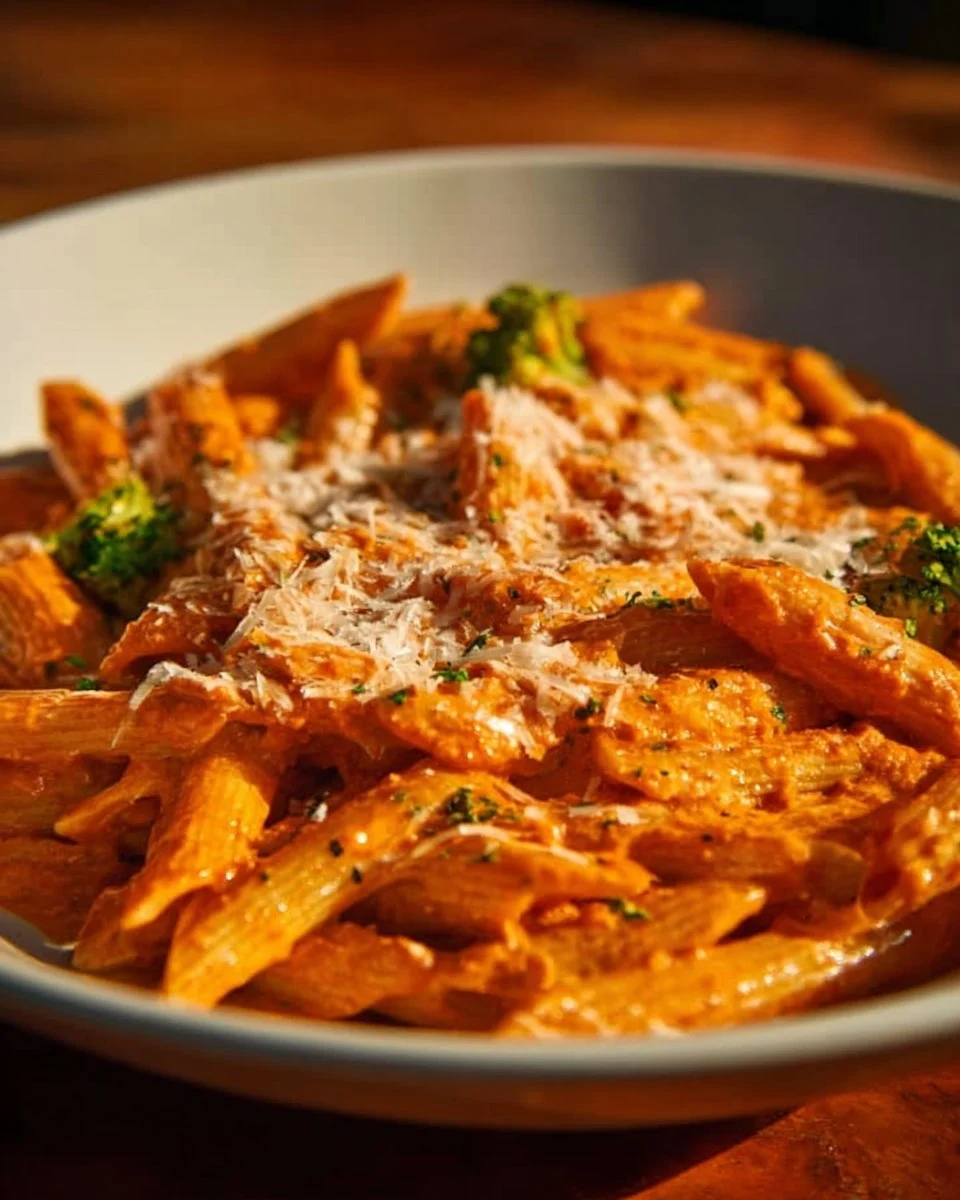 Tomato Ricotta Pasta with Broccoli