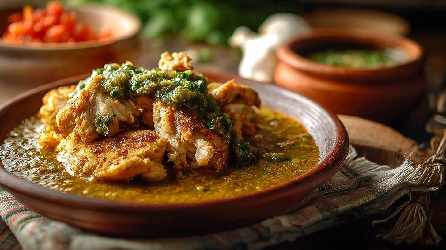 Tortilla Chicken With Green Sauce