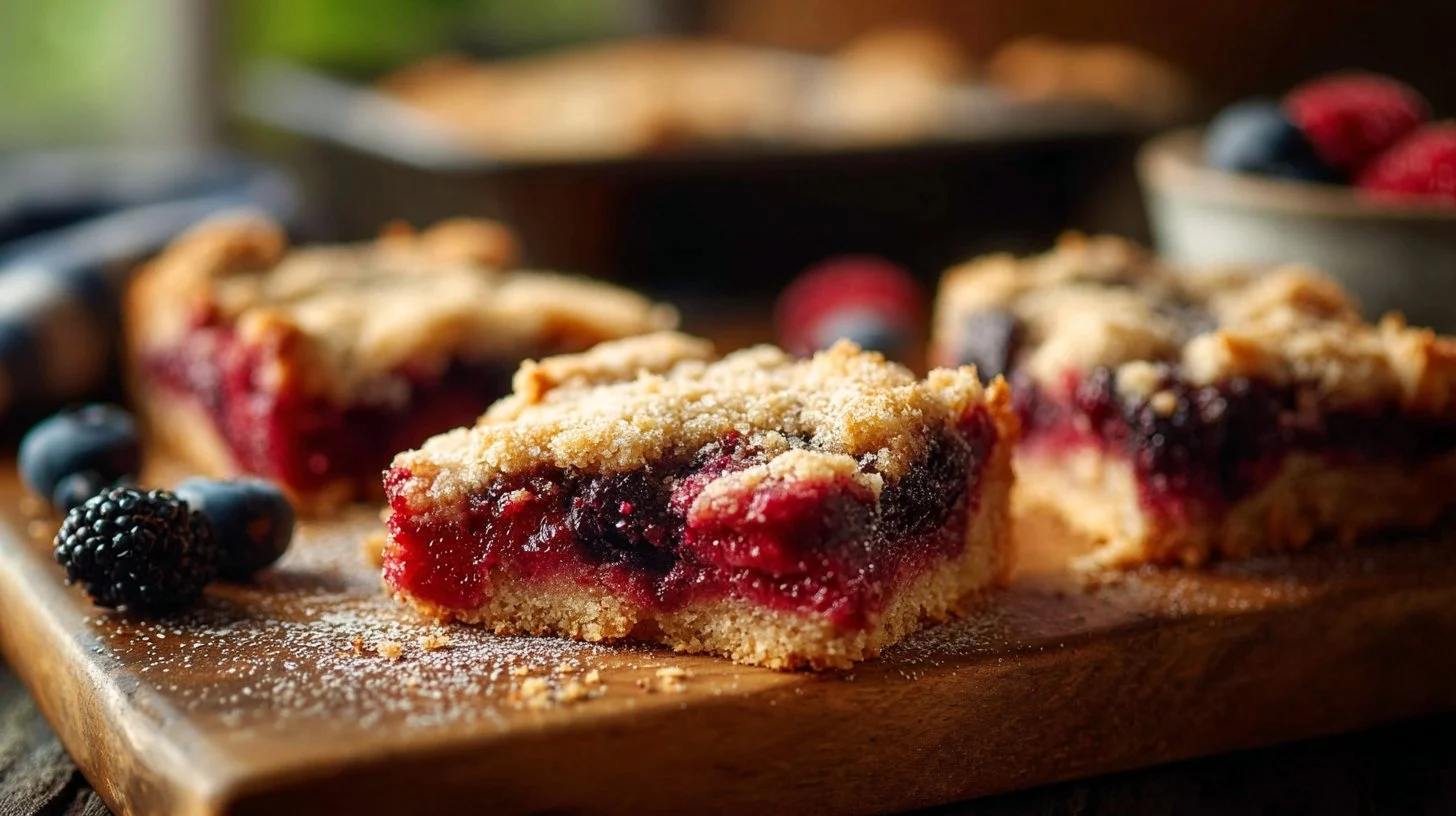 Triple Berry Pie Bars