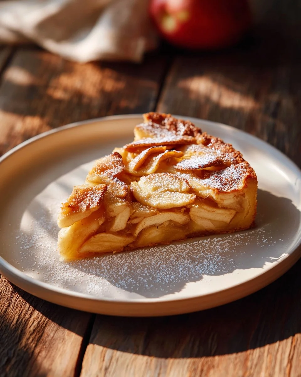 Baked Apple Pancake with Apple Cider Syrup