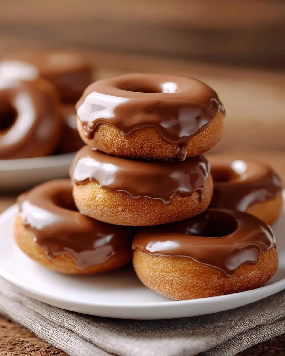 Baked Gingerbread Mini Donuts