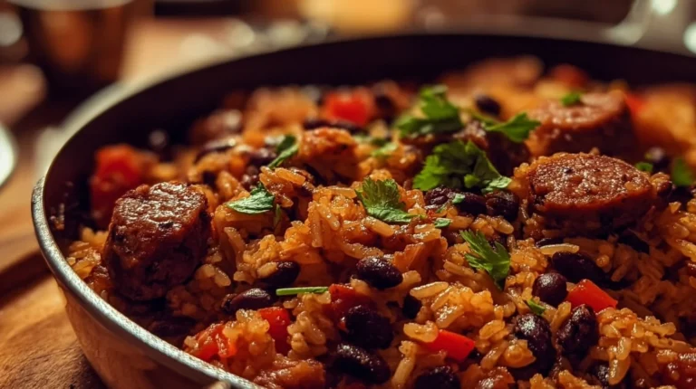 Black Beans and Rice with Sausage