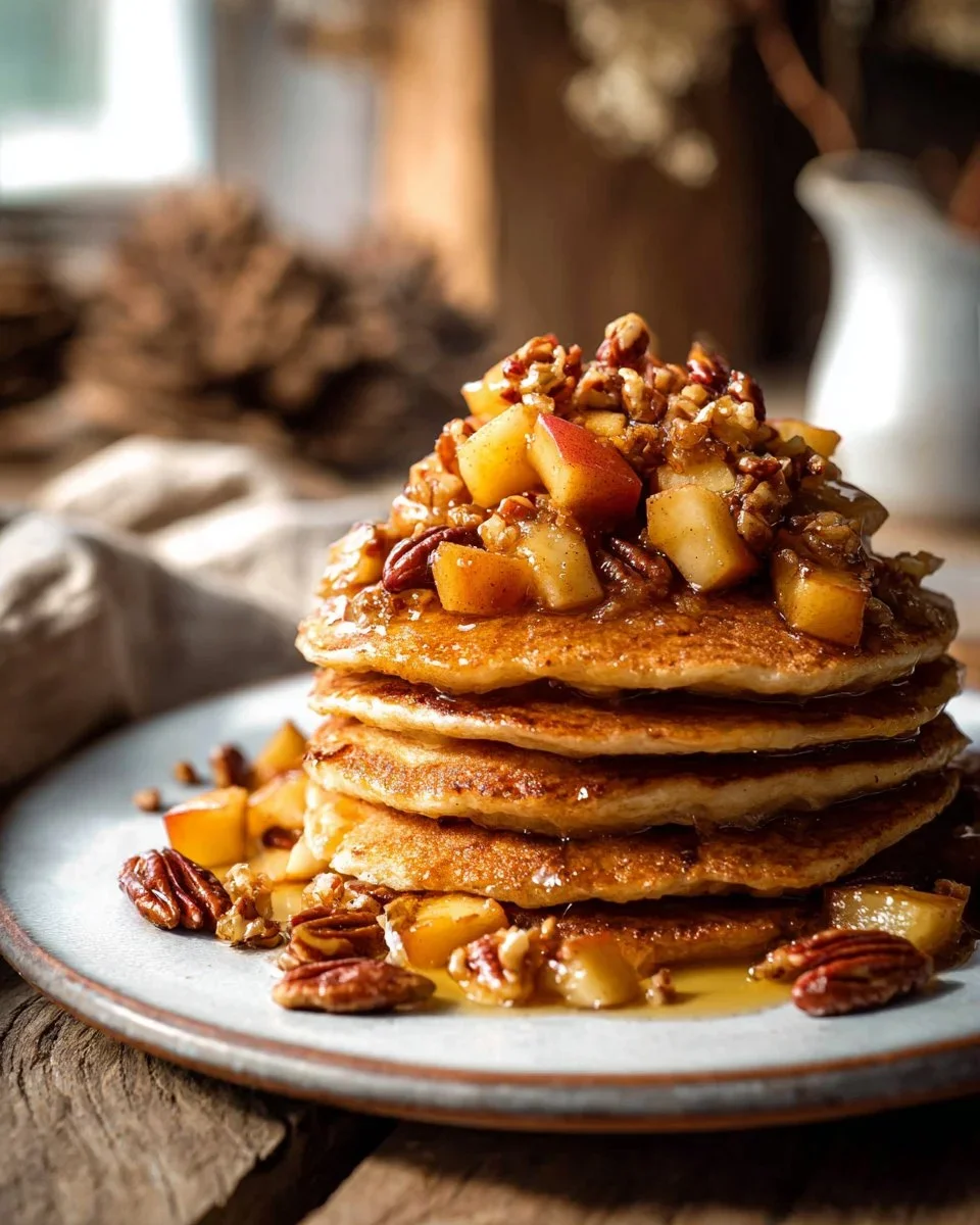 Butternut Squash Pecan Pancakes