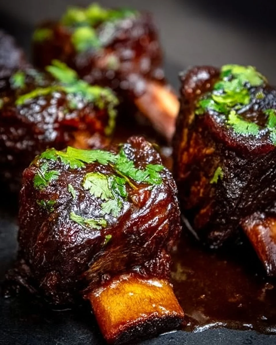 Caramelized Slow Roast Asian Beef Short Rib