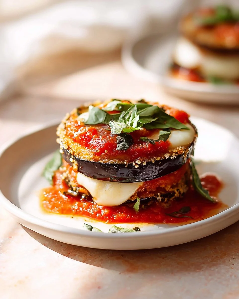 Cheesy Baked Eggplant Pizza