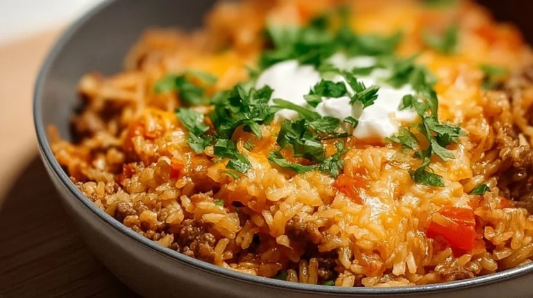 Cheesy Taco Rice Recipe