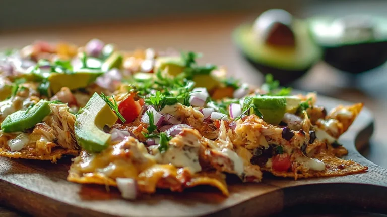 Crab and Avocado Nachos