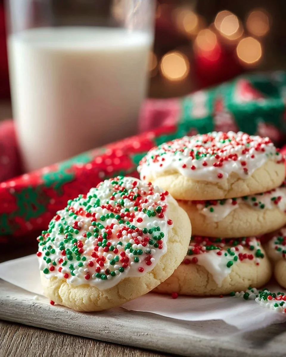 Fluffy Sugar Cookies & Vanilla Frosting