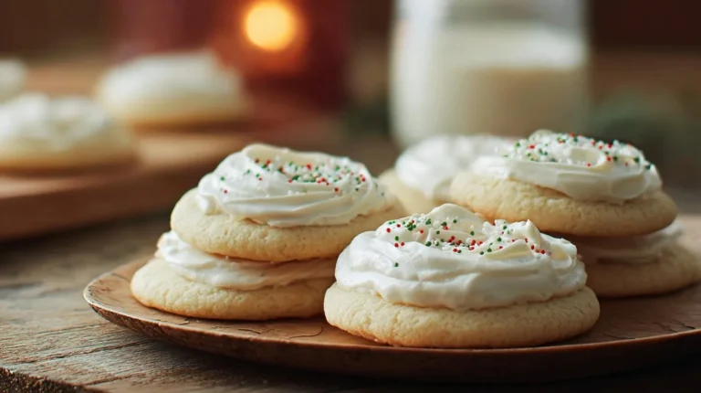 Fluffy Sugar Cookies & Vanilla Frosting
