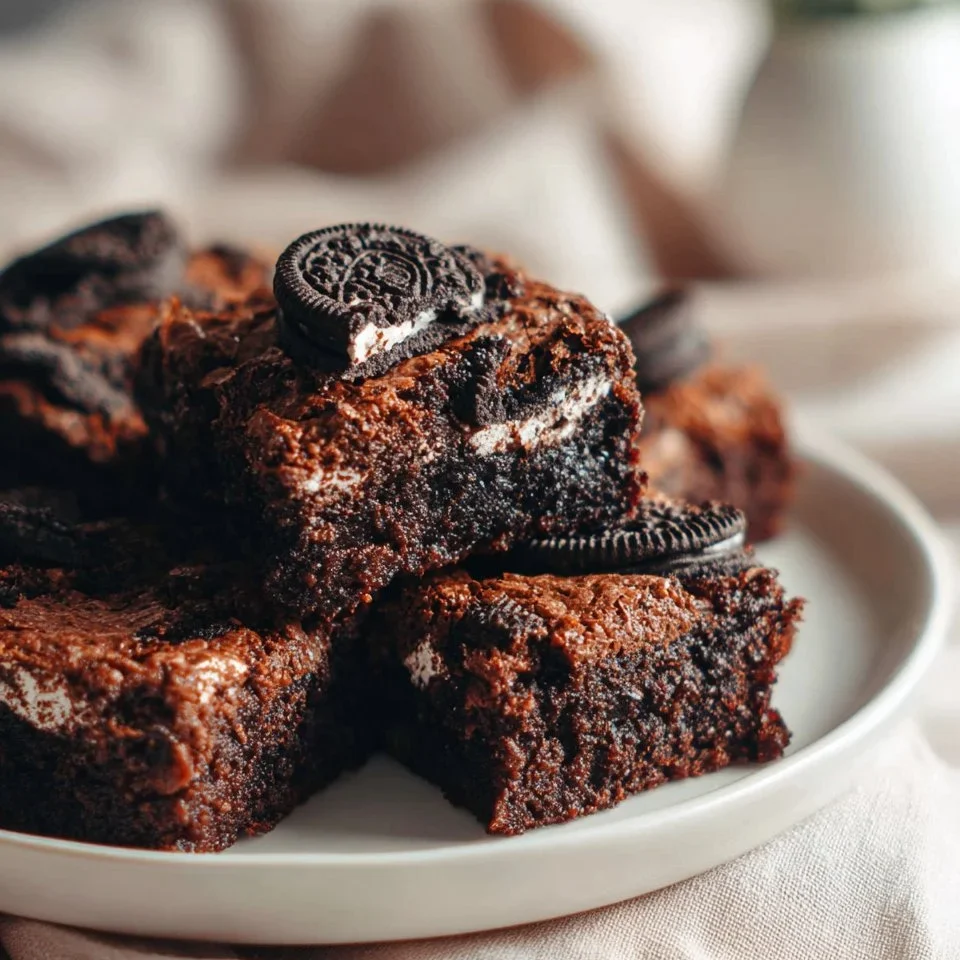 Fudgy Oreo Brownies