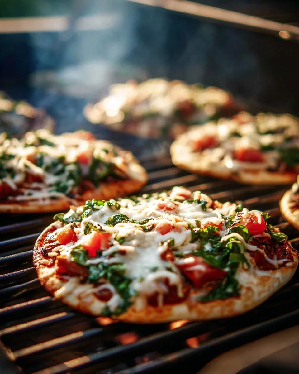 Grilled Chicken Sausage, Spinach, and Mozzarella Pizza