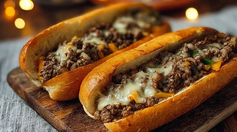 Ground Beef Philly Cheesesteaks