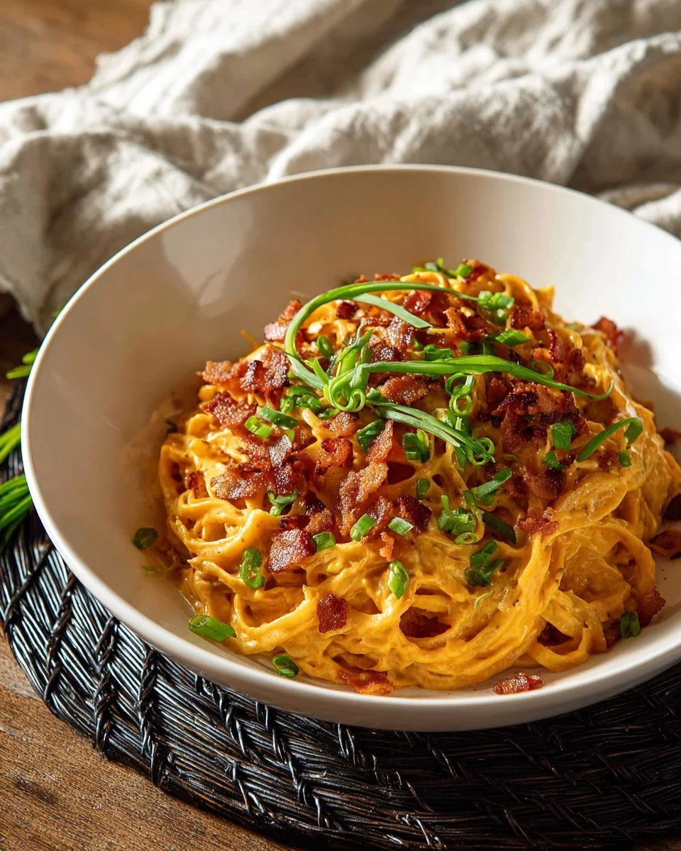 Healthy Bacon & Pumpkin Pasta