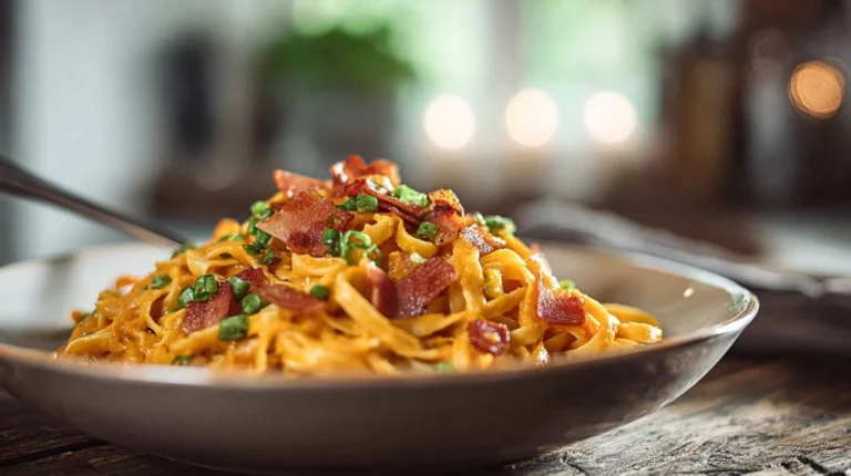 Healthy Bacon & Pumpkin Pasta
