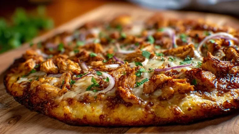 Light BBQ Chicken Pizza