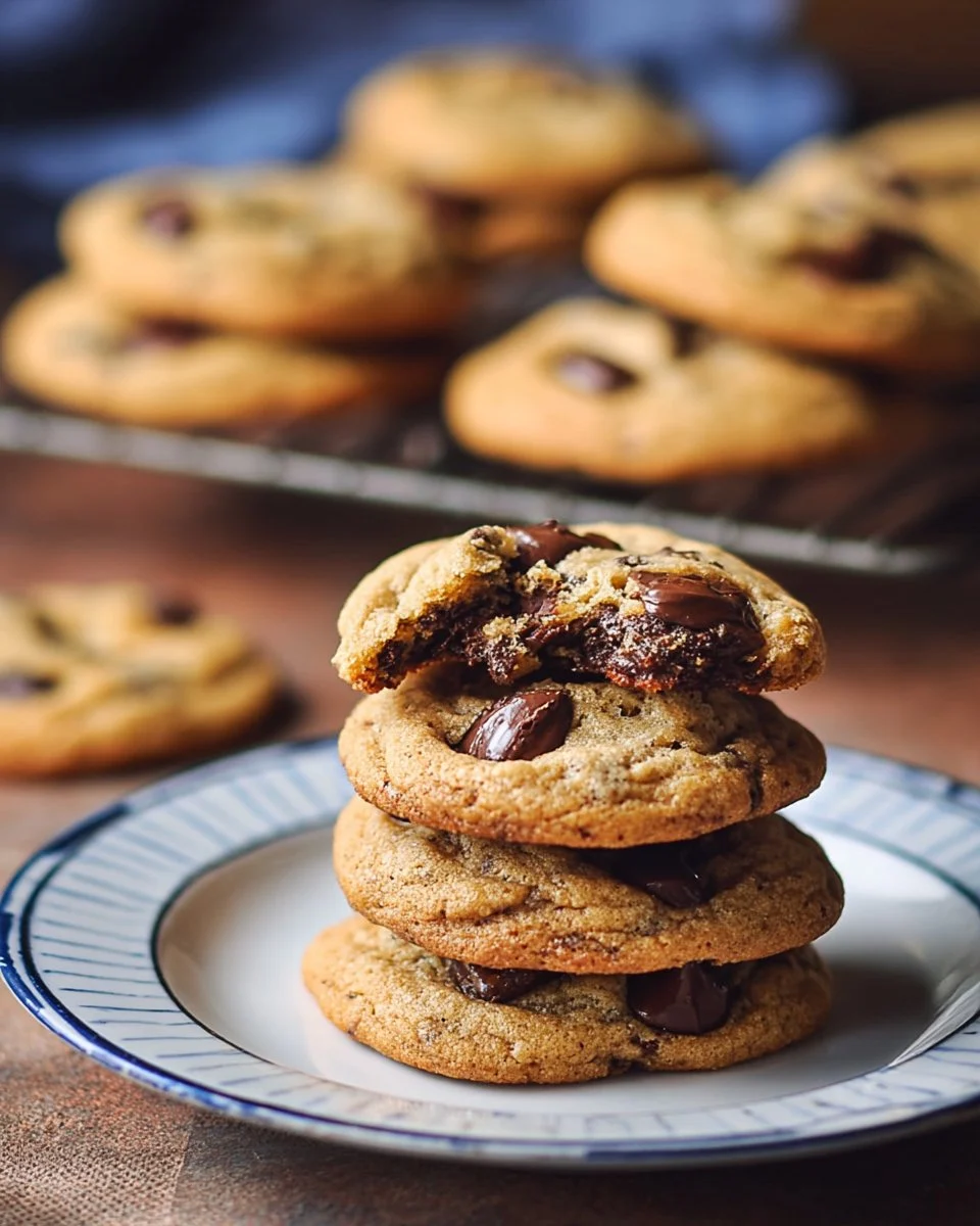 Malted Double Chocolate Chip Cookies