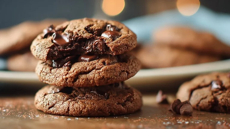 Malted Double Chocolate Chip Cookies