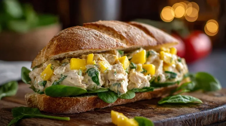 Mango Chicken Salad Sandwich
