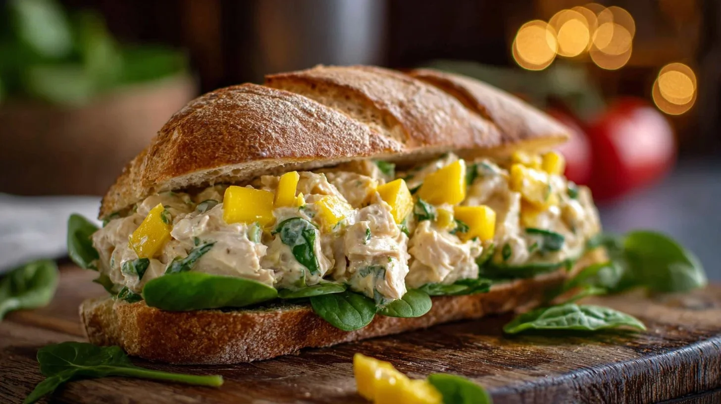 Mango Chicken Salad Sandwich