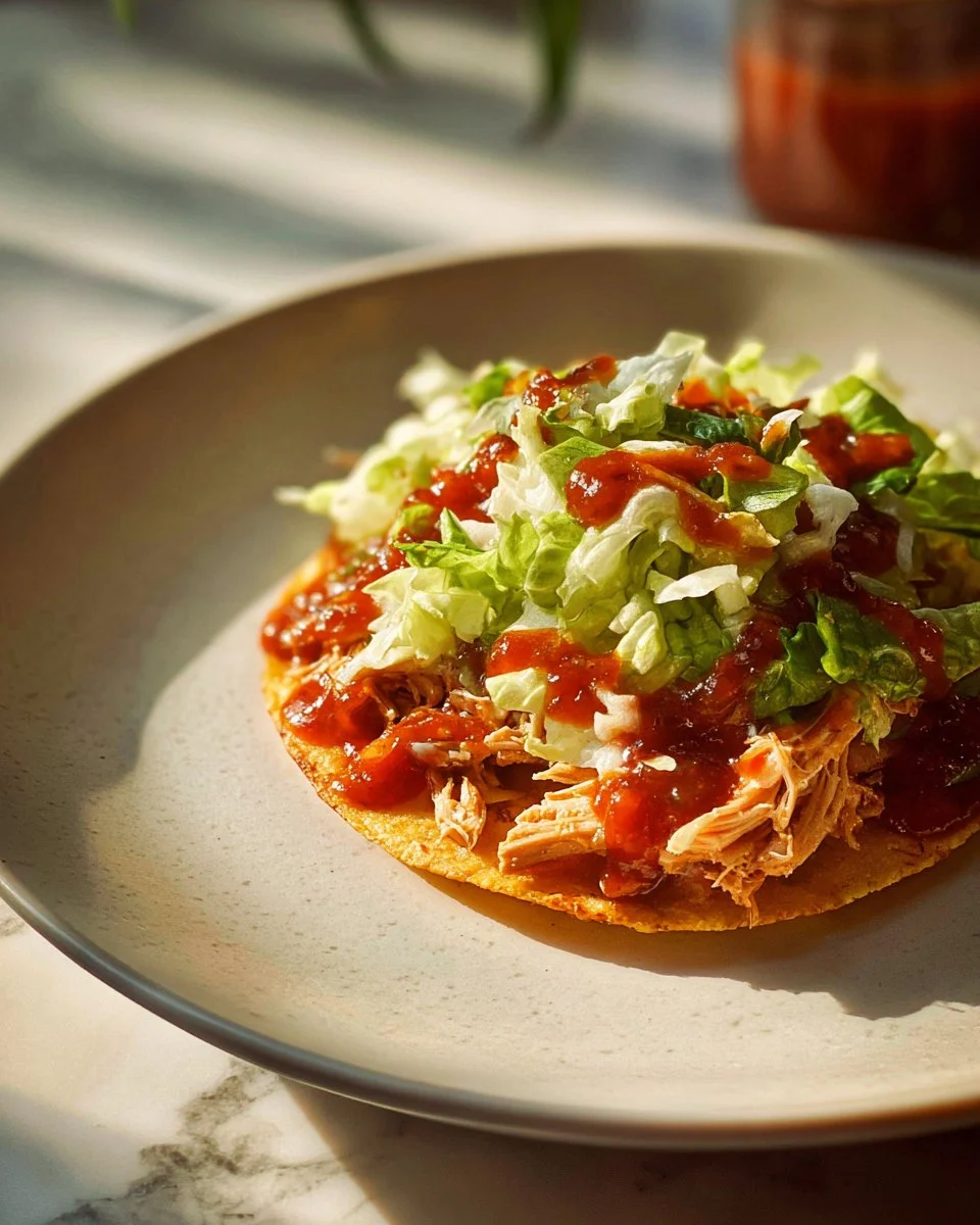 Marisa's Spicy Chicken Tostadas