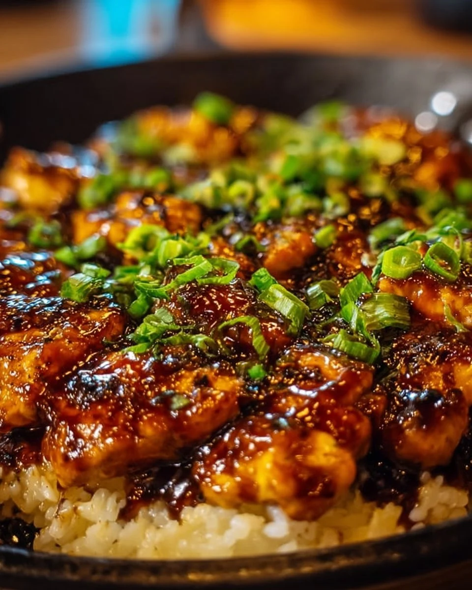 One-Pan Honey BBQ Chicken and Rice