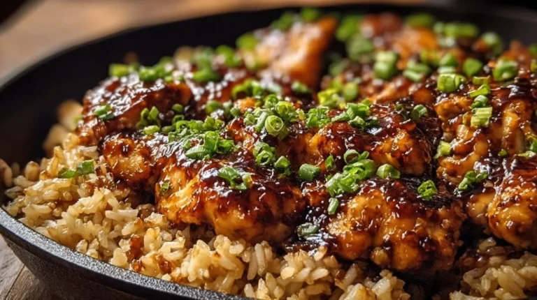 One-Pan Honey BBQ Chicken and Rice
