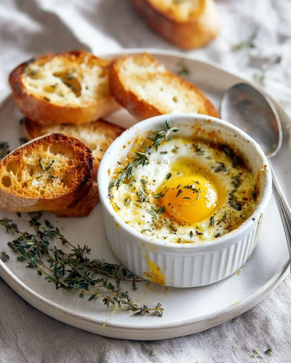 Parmesan Baked Eggs