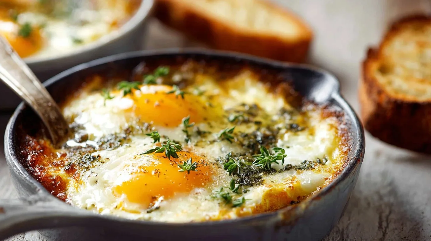 Parmesan Baked Eggs