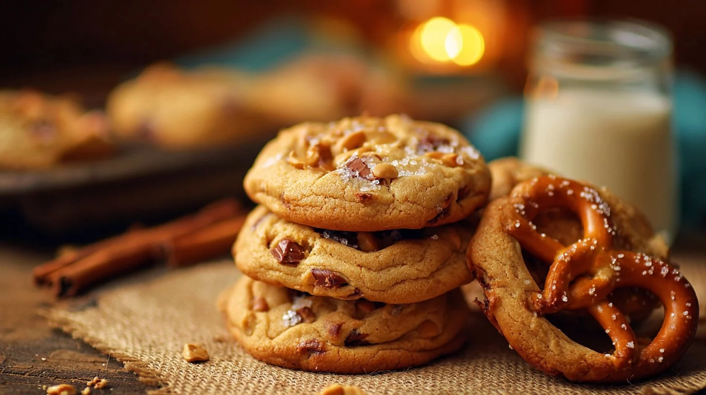 Peanut Butter Pretzel Cookies